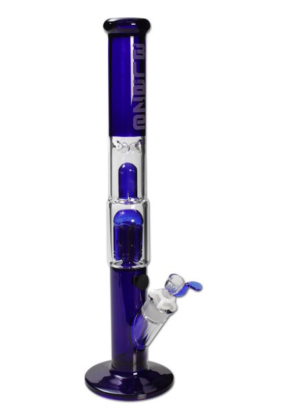 Blaze Glas Ice Zylinderbong 6 Arm Perkolator Blau