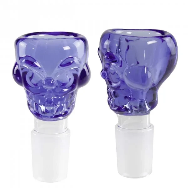 Glaskopf Skull Bowl 18.8er Blau