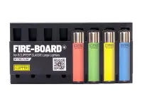 FIRE-BOARD® für 8 Clipper Feuerzeuge