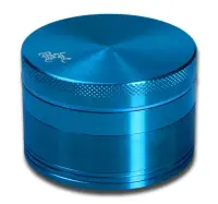 Black Leaf Grinder 4-tlg. Ø62mm, anodisiert, Hellblau