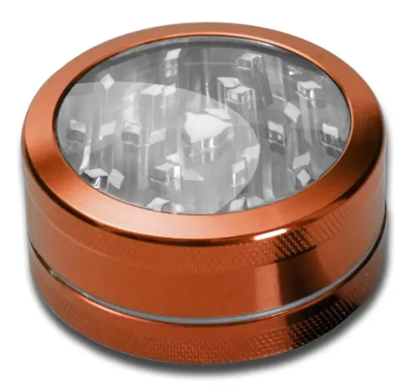 Neutraler Fenster Grinder 2-tlg. Ø50mm, anodisiert, Orange